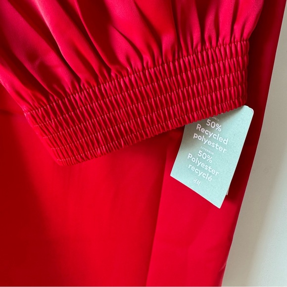 NWT H&M High Waist Satin Pants - Picture 4 of 6